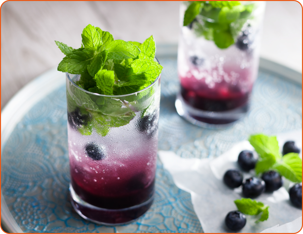 ブルーベリー・ミントジュレップ