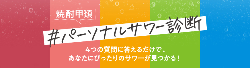 焼酎甲類 パーソナルサワー診断