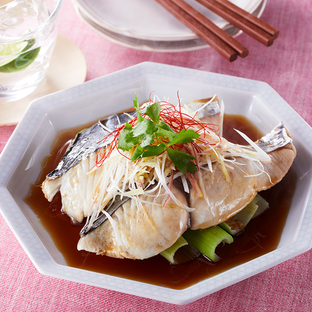 レンジで中華蒸し魚