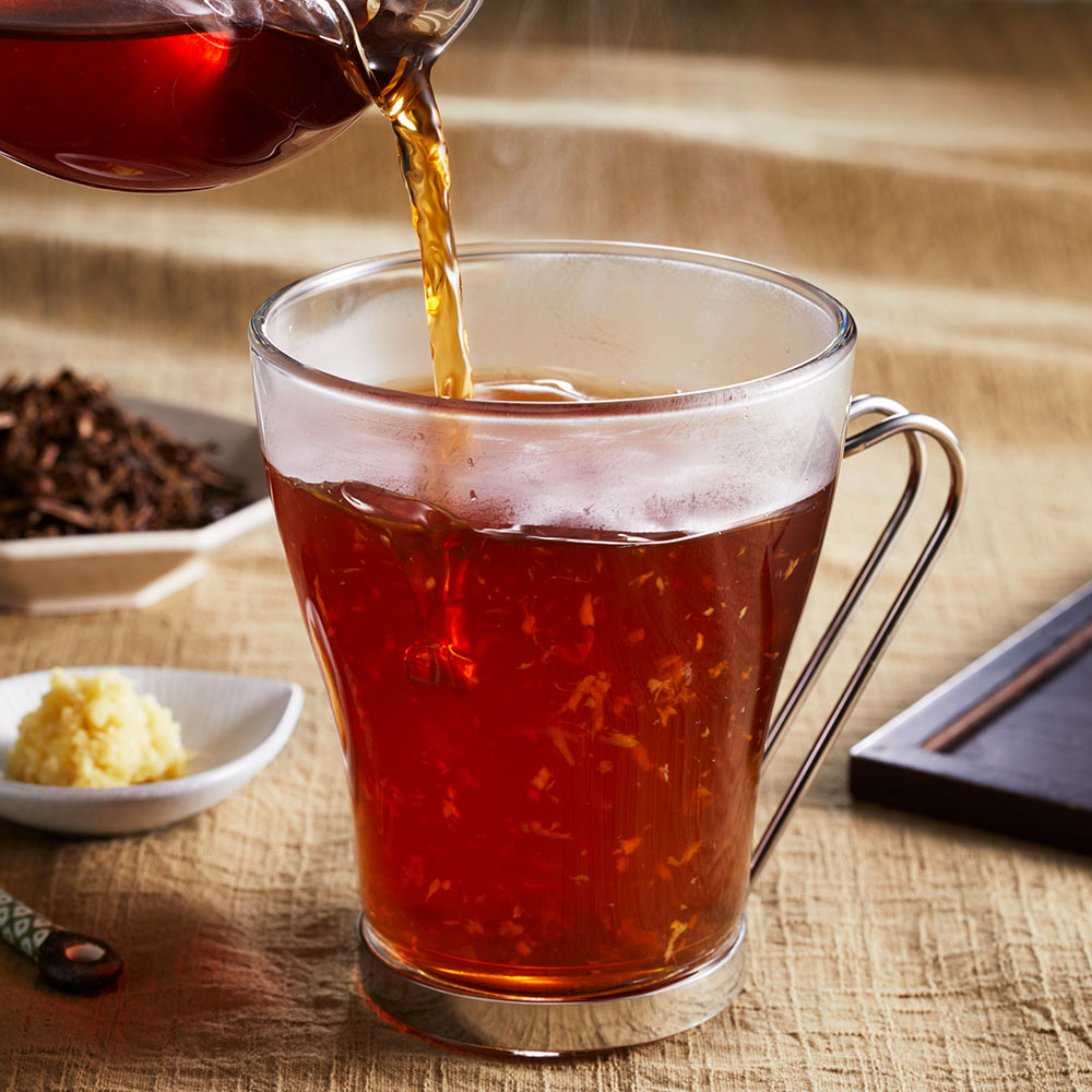 焼酎のほうじ茶・ジンジャー割り